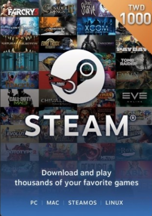 [台灣]Steam  1000 元