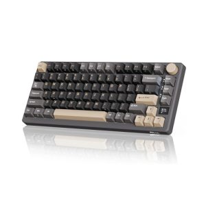 ROYAL KLUDGE M75 75% 魅影 藍牙三模無線機械鍵盤RGB 黃軸 熱插拔 中文