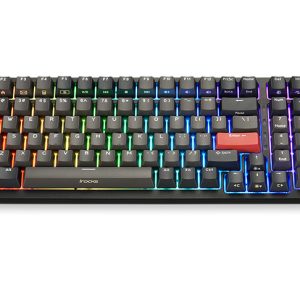 i-Rocks 艾芮克 K86R RGB有線無線雙模機械式鍵盤 紅軸青軸茶軸 黑色 佳達隆軸版